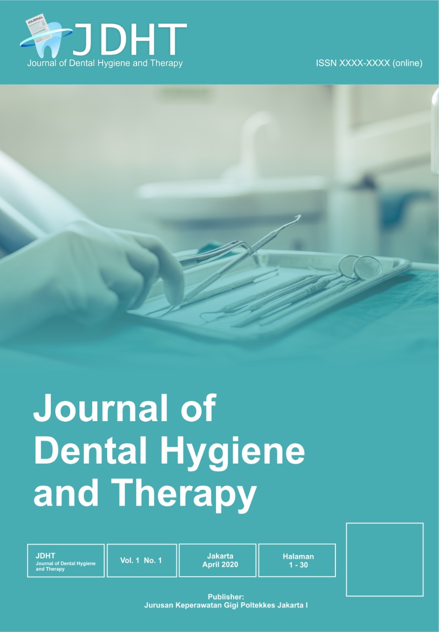 					View Vol. 1 No. 1 (2020): JDHT Journal of Dental Hygiene and Therapy
				