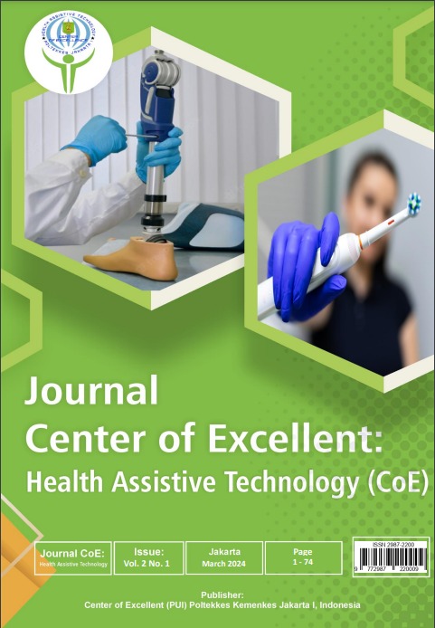 					View Vol. 2 No. 1 (2024): Journal Center of Excellent : Health Assistive Technology
				