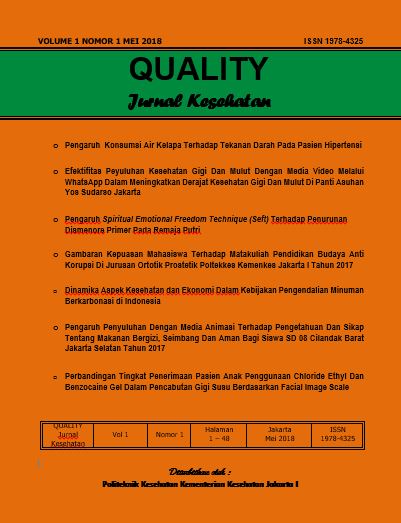 					View Vol. 12 No. 1 (2018): Quality : Jurnal Kesehatan
				